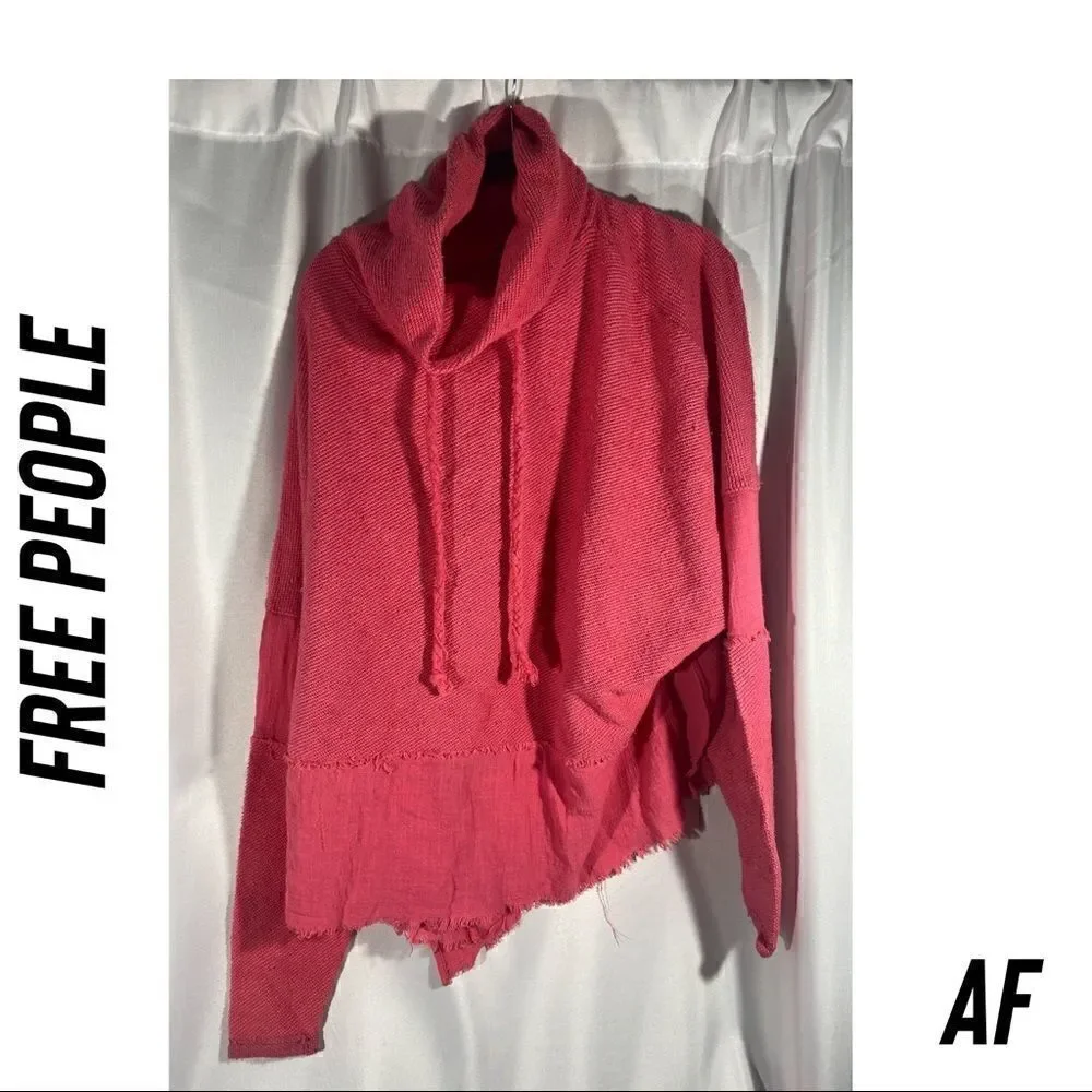 FREE PEOPLE ZOE PULLOVER PINK NEW SMALL